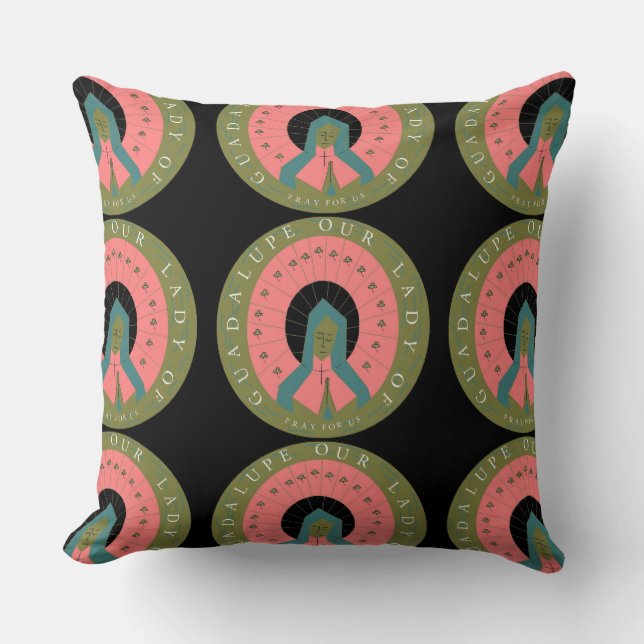 Coussin Notre-Dame De Guadalupe Priez Pour Nous (Recto)