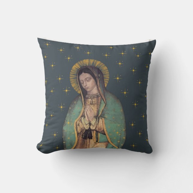 Coussin Notre-Dame de Guadalupe Vierge Marie Jetez l'oreil (Recto)