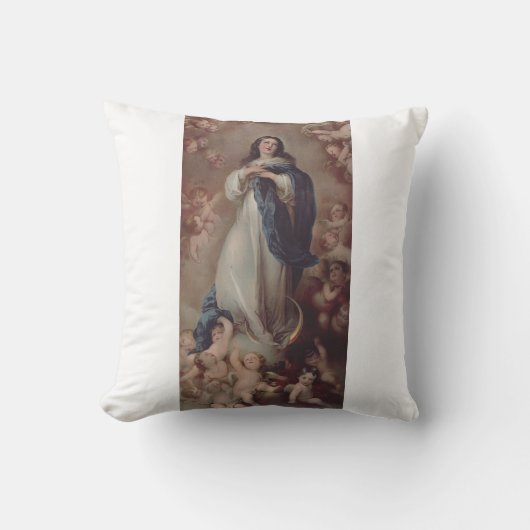 Coussin Notre-Dame de l'Immaculée Conception Art (Recto)