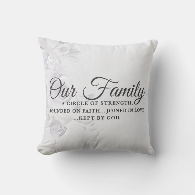 Coussin Notre famille (Recto)