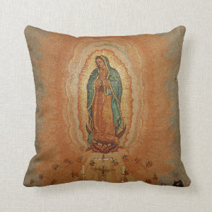 Coussin Notre Madame de carreau de Guadalupe