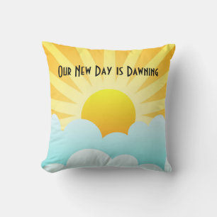 Coussin Notre nouveau jour est à l'aube