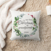 Coussin Notre premier Noël en grand-parents (Couverture)