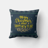 Coussin Notre Premier Noël en tant que M. et Mme (Verso)