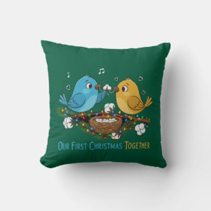 Coussin Notre Premier Noël Ensemble Adorables Amoureux