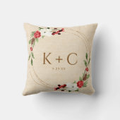 Coussin Notre premier Noël nouvel hiver Noël (Verso)