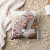 Coussin Notre première fête photo à deux faces de Noël (Couverture)