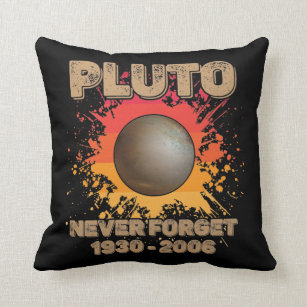 Coussin N'oublions jamais la galaxie de Pluton Planet Spac