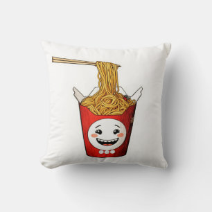 Coussin Nouilles souriantes