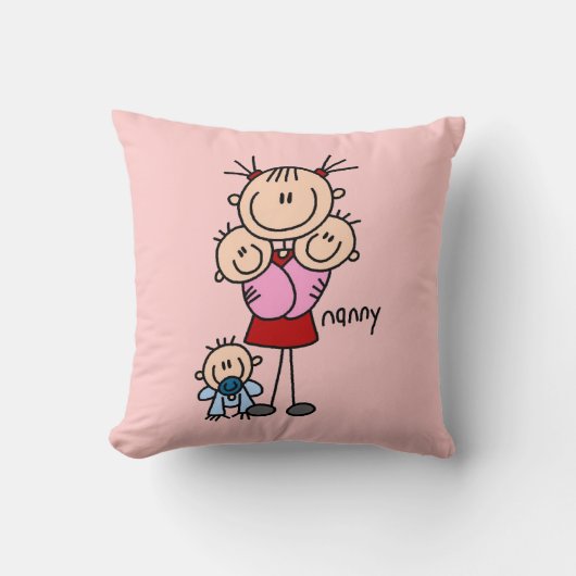 Coussin Nounou Stick Figure (Recto)