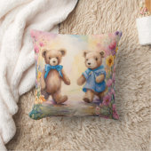 Coussin Nounours dans un jardin pastel (Couverture)