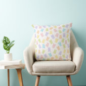 COUSSIN NOUNOURS ET COEURS COLORÉS PASTEL (Chaise)