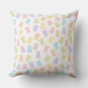 COUSSIN NOUNOURS ET COEURS COLORÉS PASTEL