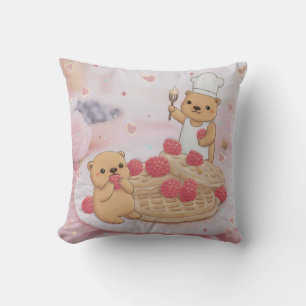Coussin Nounours et gaufres