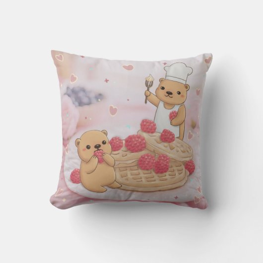 Coussin Nounours et gaufres (Recto)