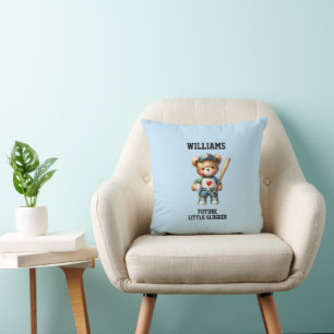 Coussin Nounours joueur de baseball Ours en peluche