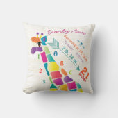 Coussin Nourrisson bébé Motif de la flèche de la girafe (Recto)