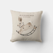 Coussin Nourriture à lapin vintage (Recto)