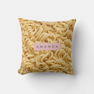 Coussin Nourriture personnalisée de nouilles crémeuses