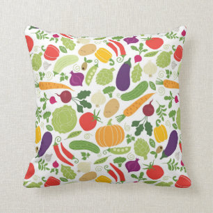 Coussin Nourriture sur un arrière - plan blanc