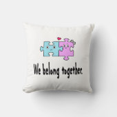 Coussin Nous appartenons ensemble (Recto)