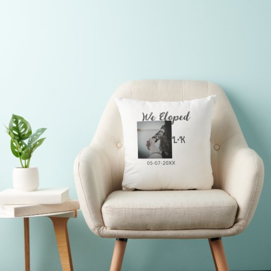 Coussin Nous avons choisi juste marié ajouter le nom de la (Chaise)