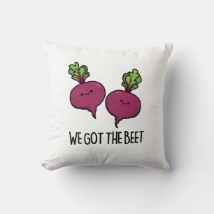 Coussin Nous Avons La Beet Funny Vegetable Pun