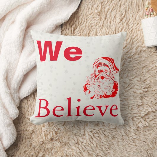Coussin NOUS CROYONS L'Oreiller de Noël (Couverture)