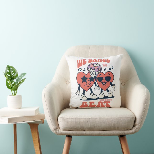 Coussin nous dansons sur le même rythme (Chaise)