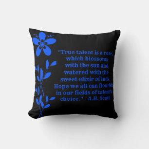 Coussin Nous Fleurissons Tous À Notre Propre Rythme