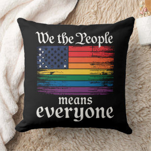 Coussin Nous Le Peuple Signifie Tout Le Monde Drapeau USA 