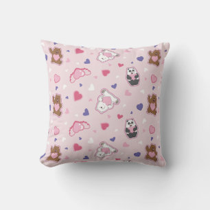 Coussin Nous les ours nus - Valentine Hearts Motif
