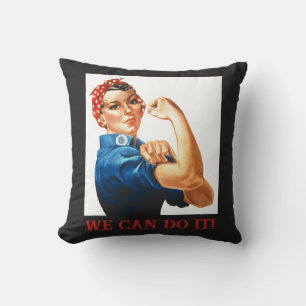 Coussin Nous pouvons le faire Rosie le Riveter Femmes 2ÈME
