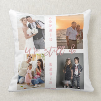 Coussin Nous renouvelons toujours les vœux de Photo Collag