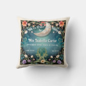 Coussin Nous sommes au-dessus de la lune Statistiques de n (Verso)