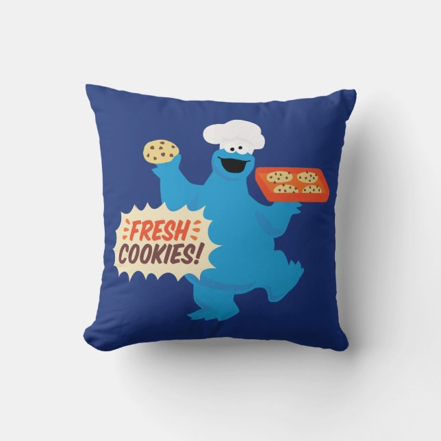 Coussin Nous sommes des gourmets | Frais Biscuits! (Recto)