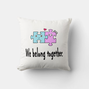 Coussin Nous sommes faits l'un pour l'autre
