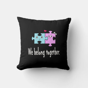 Coussin Nous sommes faits l'un pour l'autre