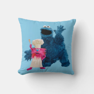 Coussin Nous sommes gourmands   Pose classique