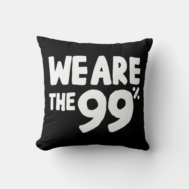 Coussin Nous sommes les 99% (Recto)