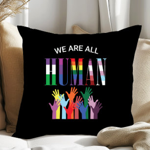 Coussin Nous Sommes Toutes Des Mains Colorées Humaines