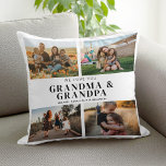 Coussin Nous t'aimons Grand-mère et grand-père 4 Collage d<br><div class="desc">Dites que nous vous aimons à grand-mère et grand-père cette saison de vacances avec un cadeau de Noël personnalisé jetez un oreiller avec 4 de vos photos préférées et petits-enfants noms et... Tout le texte de cette conception est modifiable afin que vous puissiez ajouter votre propre message ou texte. Disponible...</div>