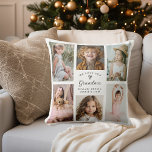 Coussin Nous t'aimons Grand-mère Photo Collage Keepsaké<br><div class="desc">Un joli collage de 6 photos sur mesure coussin pour grand-mère avec des photos préférées de ses petits-enfants précieux fait un merveilleux cadeau à Noël, la Fête des grands-parents ou la Fête des mères. Personnalisez ce coussin avec vos photos sélectionnées ainsi que les noms des enfants dans le modèle texte....</div>