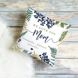 Coussin Nous t'aimons maman personnalisée cadeau de jour d