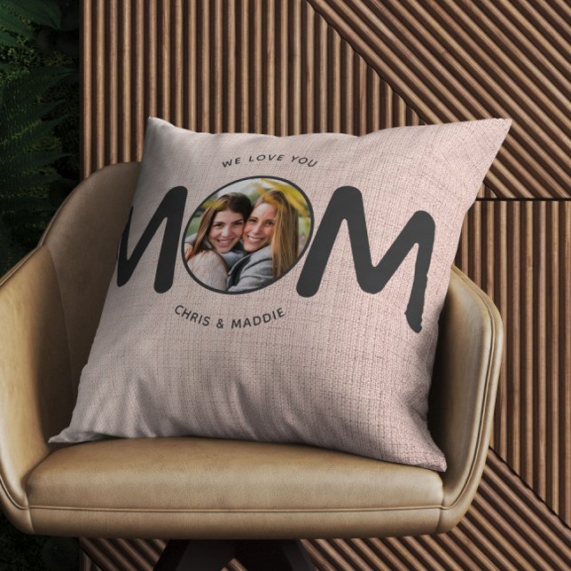 Coussin Nous t'aimons Mère moderne Fête des mères Cadeau r (Créateur téléchargé)