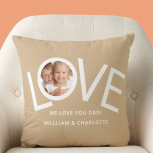 Coussin Nous Vous Aimons Papa Photo