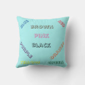 Coussin Nouveau bébé ABC/123 personnalisable (Verso)