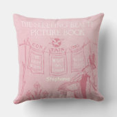 Coussin Nouveau bébé personnalisé Fille de chambre dormant (Verso)