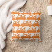 Coussin Nouveau bébé personnalisé Garçon de chambre Orange (Couverture)