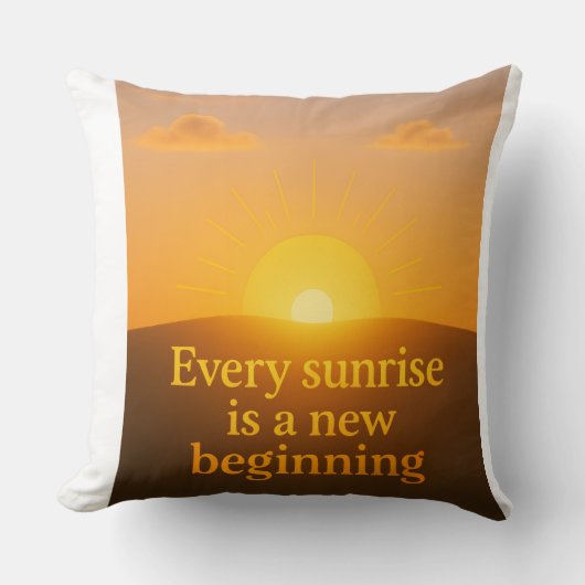 Coussin nouveau début dans la vie (Recto)